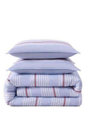 Tommy Hilfiger Lido Stripe Comforter Set in Blue/red at Nordstrom, Size Twin Xl