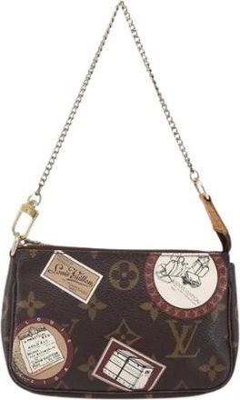 Louis Vuitton Pre-owned Mini Bags, female, Brown, Size: ONE SIZE Pre-owned Canvas Mini Bag