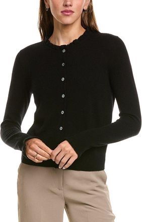 Sofiacashmere Sofiacashmere Ruffle Cashmere-Blend Cardigan