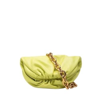 Bottega Veneta Pre-owned Belt Chain Pouch - Dames - Pre-owned - Groen - Maat: ONE Size Leer