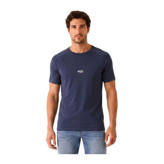 HUGO BOSS Tops, Heren, Blauw, M, Katoen, T-shirt RN Slim Fit