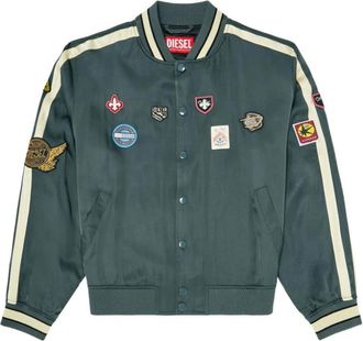 Diesel J-Annu Bomberjack - Heren - Bomber jackets - Groen - XL - Polyester - Jassen