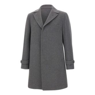 Tagliatore Thomas Coat - Heren - Mantel - Grijs - S - Leer - Jassen