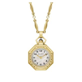 Bulova Rubaiyat Gold-tone Pendant Necklace