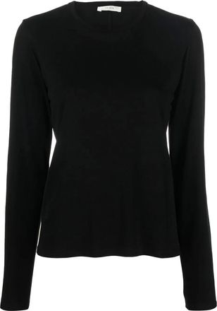The Row round-neck long-sleeved T-shirt - Black