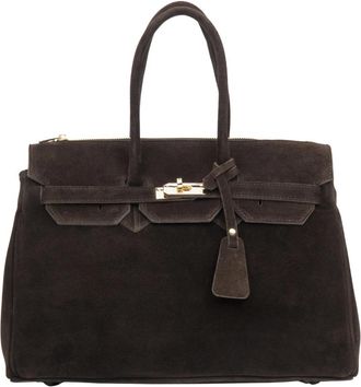 Estro & Luminara Satchel Handtas - Dames - Handtassen - Bruin - ONE Size - Tassen
