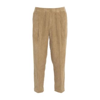 BRIGLIA 1949 Broeken, Heren, Beige, M, Katoen, Beige Broek Aw 24 Handwas