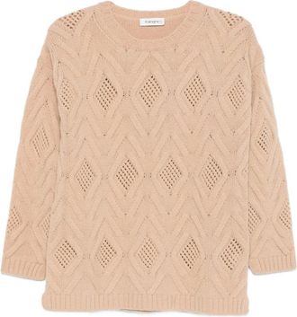 KANGRA open-knit sweater - women - Fabric - 42 - Neutrals
