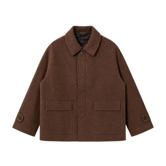 Another Aspect Another Aspect, Jassen, Heren, Bruin, XL, Wol, Another Coat 1.0