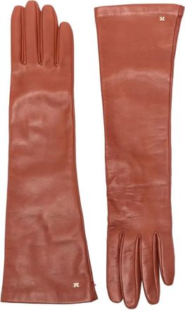 Max Mara Lamsleren handschoenen - Bruin