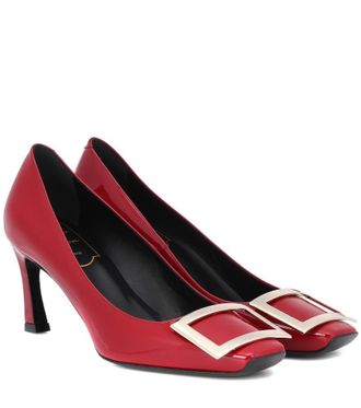 パンプス Roger Vivier Belle Vivier Patent Leather Bordeaux Decolletes Roger Vivier Decollete Belle Vivier 45MM Patent Leather