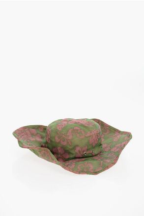 Dsquared2 Two-Tone Floral Patterned Floppy Hat size M