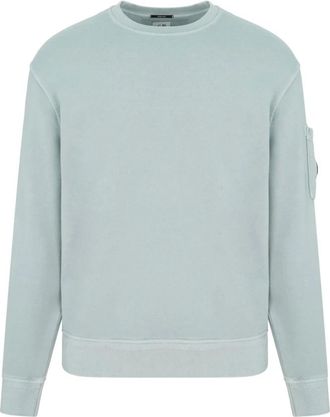 C.P. Company C.P. Company, Sweatshirts, male, Blue, XL, Diagonal Fleece Sweatshirt