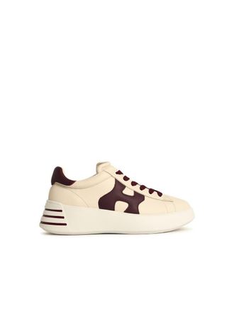 Hogan Rebel H564 Cream Leather Sneakers