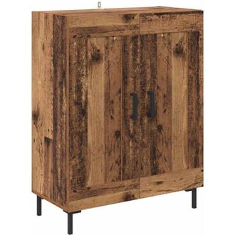 vidaXL Sideboard Old Wood 69.5 x 34 x 90 cm Engineered Wood and Iron vidaXL
