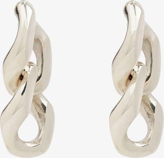 Bottega Veneta Sterling Silver Chains Earrings - Womens - Sterling Silver