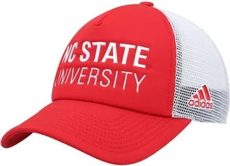 adidas Mens adidas Red/White NC State Wolfpack Foam Trucker Snapback Hat at Nordstrom
