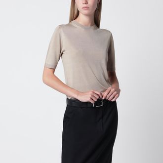 Max Mara Rock beige cashmere and silk sweater