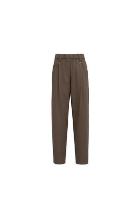 Brunello Cucinelli Baggy trousers in Pine Cone Brown at Nordstrom, Size 38 It