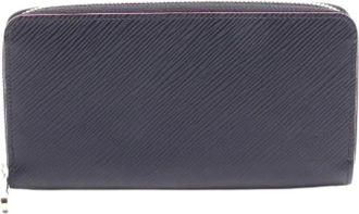 Louis Vuitton Pre-owned Wallets, female, Black, Size: ONE SIZE Pre-owned Zippy Wallet Epi Noir Hot Pink