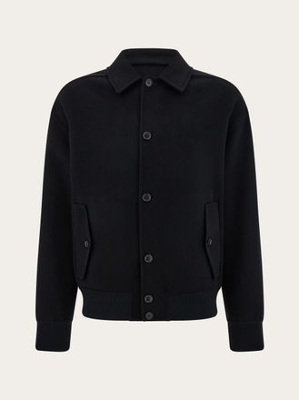 Ferragamo Uomo Blouson in lana cashmere Nero