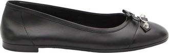 Balenciaga Black Bow City Up Ballet Flats
