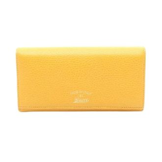 Gucci Pre-owned Wallets, female, Yellow, Size: ONE SIZE Pre-owned Swing Leather Long Wallet