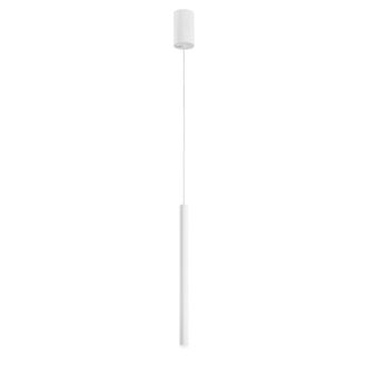 Luce-Ambiente-Design White Metal Led Pype Suspension 1 Light Point, Cct