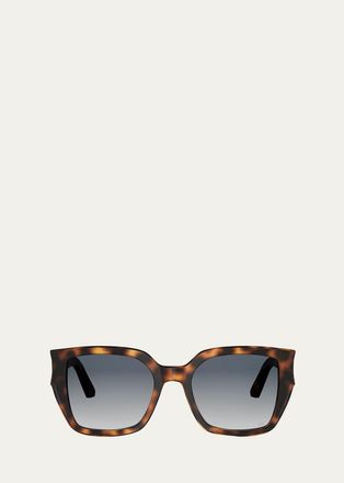 Dior Glow S1I 53MM Square Sunglasses
