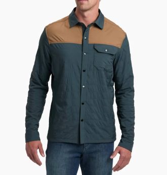 K&uuml;hl Mens The One Shirt Jacket In Navy/khaki