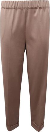 D.exterior Flanella Tecnica Pant - Dames - Broeken - Beige - M - Polyester - Broeken