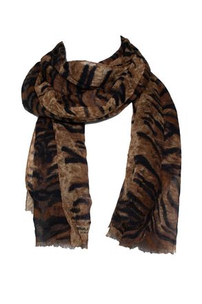 Saint Laurent Saint Laurent, tijgerprint sjaal