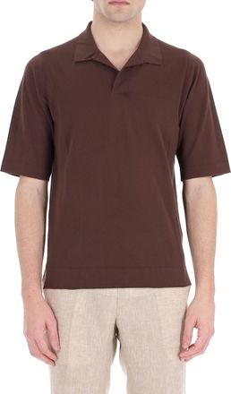 Ballantyne Fine Cotton Open Collar Polo