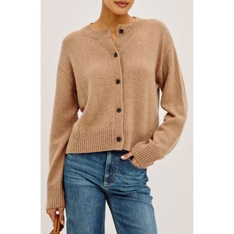 Rails Carre Cotton Blend Cardigan in Heather Camel at Nordstrom, Size X-Small