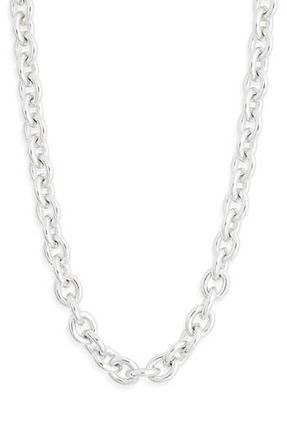 Madewell Chunky Oval Chain Necklace in Warm Silver at Nordstrom Rack