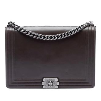 Chanel Pre-owned Boy Flap Bag - Dames - Pre-owned - Bruin - Maat: ONE Size Leer