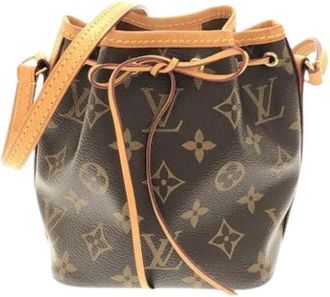 Louis Vuitton Pre-owned Vintage Canvas Bucket Bag - Dames - Vintage Tas - Bruin - ONE Size - Vintage