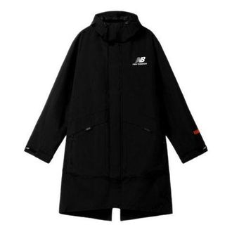 New Balance Long Down Windbreaker Jacket Asia Sizing Black NAA34033-BK