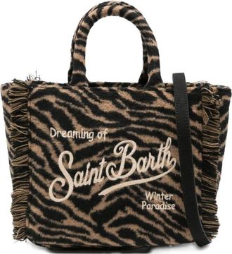 MC2 Saint Barth Vanity Mini Felt Zebra Handbag