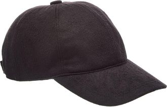 Amicale Cashmere Woven Cashmere Baseball Cap