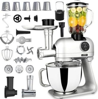 OEM Procesador De Alimentos Planetario Multifuncional Yoer De 2200 W Con Recipiente De 5,5 L Y 39 Elementos