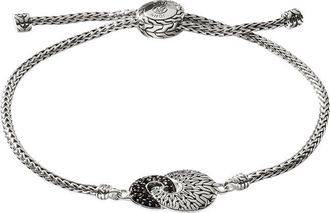 John Hardy Silver Treated Black Sapphire & Black Spinel Essentials Bracelet