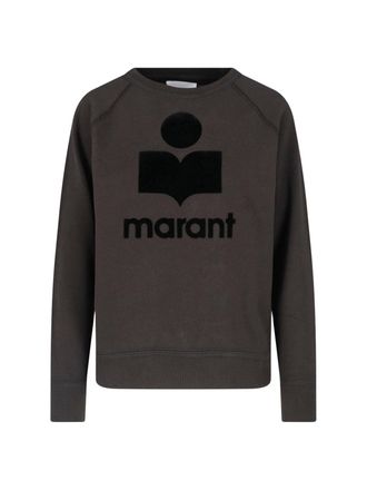 Isabel Marant Black Milly Cotton Crewneck Sweatshirt