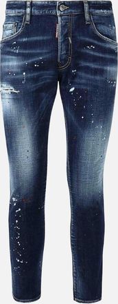 Dsquared2 Mens Dsquared2 Medium Easy Wash Skater Navy Blue Jeans - Size: 34/32