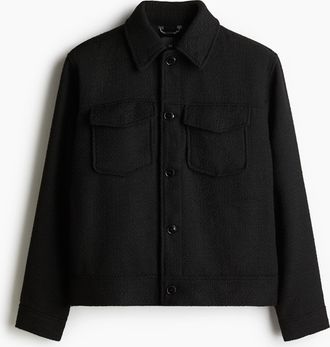H&M Jacke in Regular Fit - Schwarz