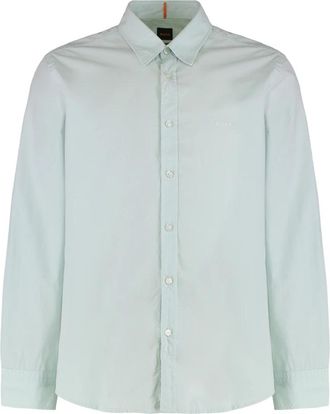 HUGO BOSS Relegant 6 Shirt - Heren - Zakelijke Overhemden - Blauw - 2XL - Katoen - Overhemden
