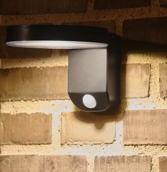 Nordlux Rica L&aacute;mpara Solar De Pared Negra 12 Cm