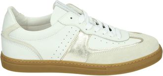 Floris Van Bommel Sportieve Lage Dames Sneakers Wit - Dames - Sneakers - Wit - 39 EU - Leer - Schoenen