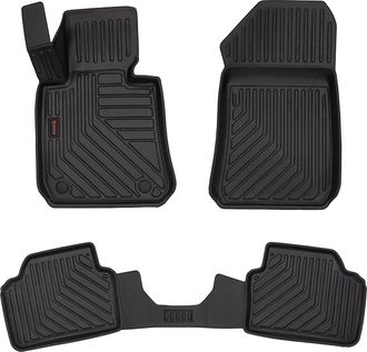 OEM Alfombrillas De Goma 3d Para Coche: Bmw Serie 3 E91 (familiar, Familiar, 2004-2011) - Borde De 5 Cm