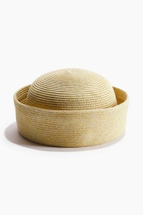 H&M Straw Sailor Hat in Beige at Nordstrom, Size X-Small